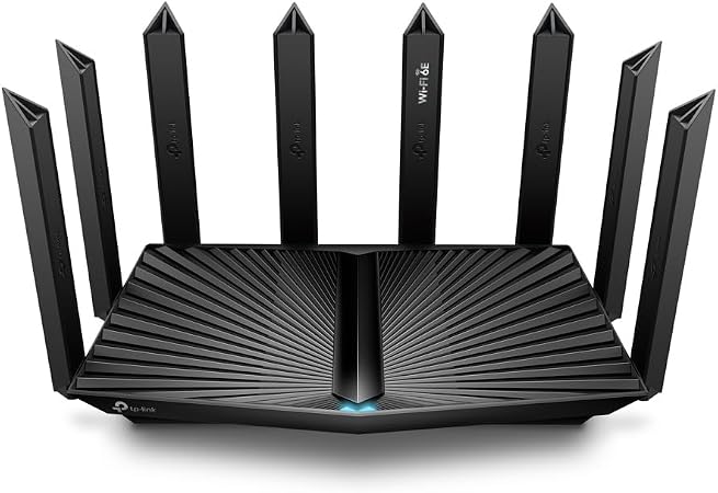 TP-Link - Archer AXE7800 Tri-Band Wi-Fi 6E Router - Black (Renewed)
