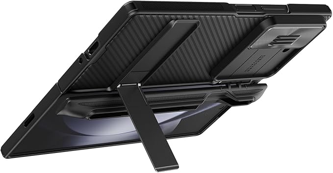 SaharaCase Raider Series Full-Body Case for Samsung Galaxy Z Fold6 - Anti-Slip Grip, Metal Camera Lens Frame, Four-Cornered Insulation Design, Wireless Charging Compatible (Scorpion Black)