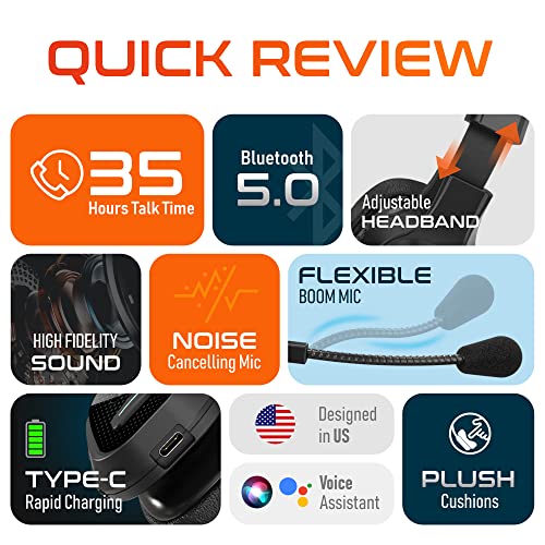 Delton 20X Wireless Computer Headset with USB Dongle