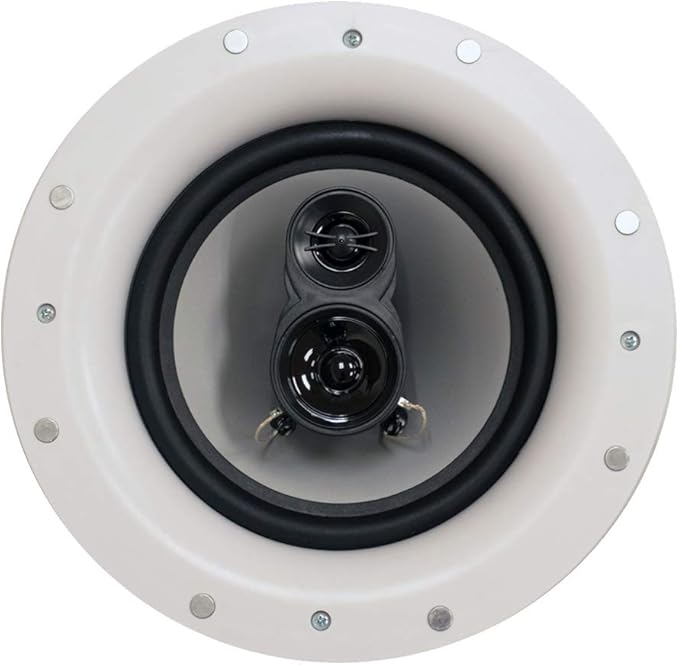 Acoustic Audio by Goldwood CSic84 Frameless 8" in Ceiling 5 Speaker Set 3 Way Home Theater Speakers, White, (Model: CSic84-5S)