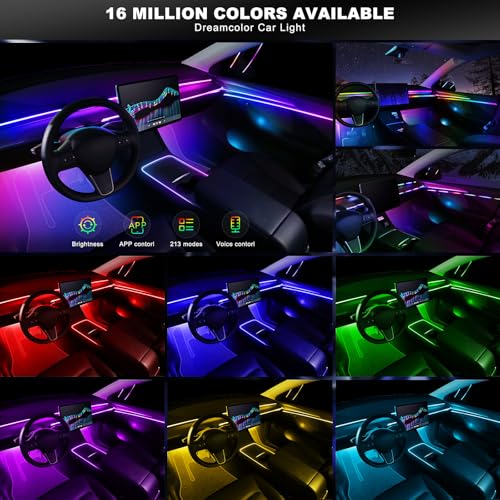Dreamcolor Acrylic Interior Car LED Strip Light with | Outdoor Lightin - Image 5