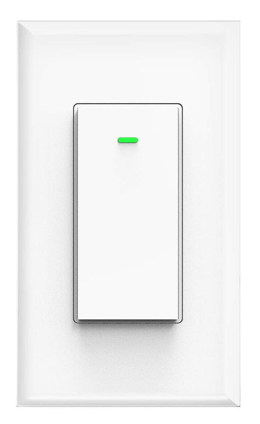 Smart Switch, WiFi Smart Light Switch Compatible with Amazon Alexa and Google Home, Neutral Wire Needed, with Remote Control, Timing Schedule, No hub Required MK36 (1Pack)