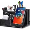 Wireless Charger with Desk Organizer, Multifunctional Desk Pen Holder