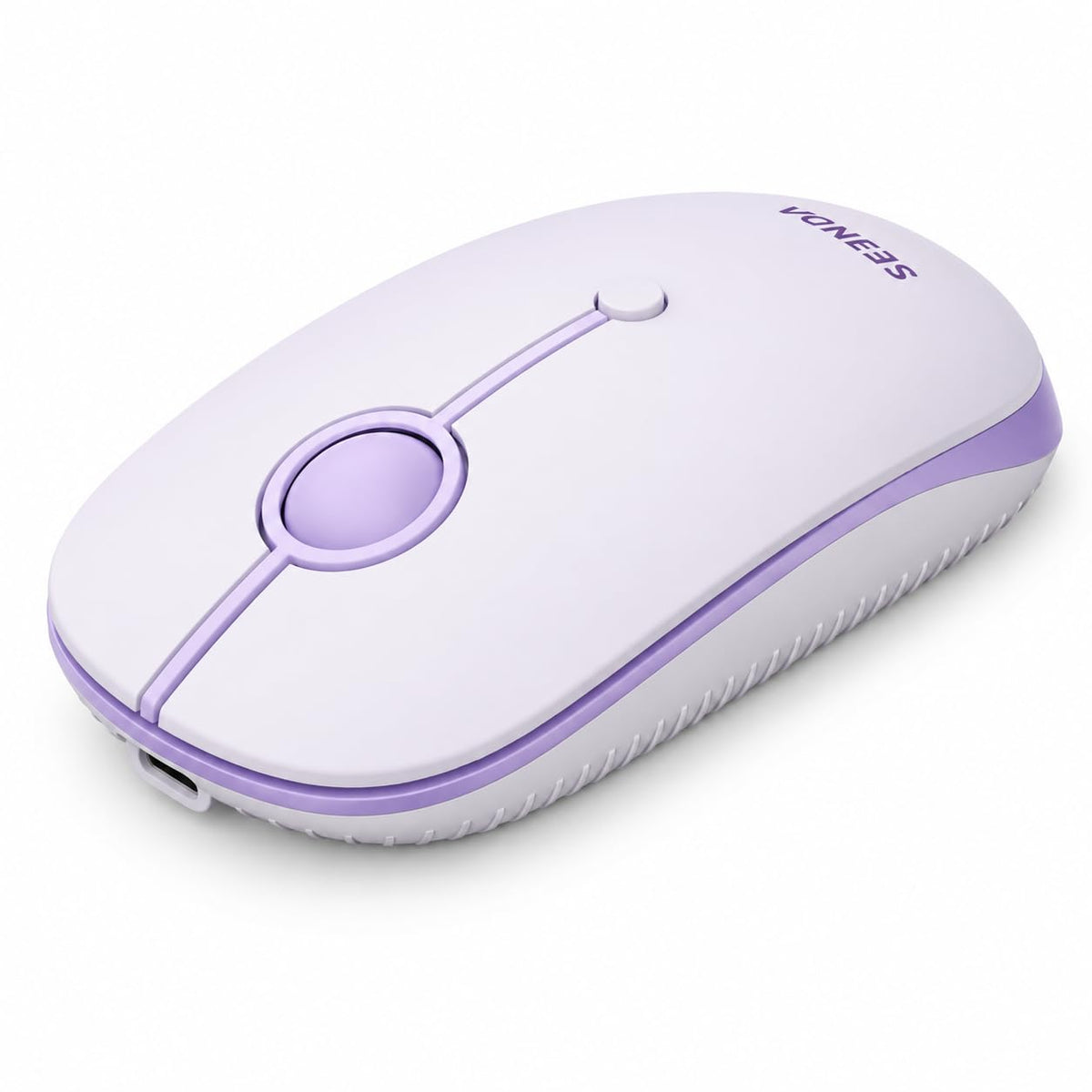 seenda MOU001 Bluetooth Wireless Mouse for Laptop,Slim Computer Mice,Purple - Image 1