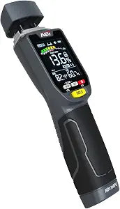 NDI ND316PRO Dual-Mode Moisture Meter – Pin & Pinless Non-Destructive, Wood & Building Materials, Temperature & Humidity Display, Data Log, Backlit LCD