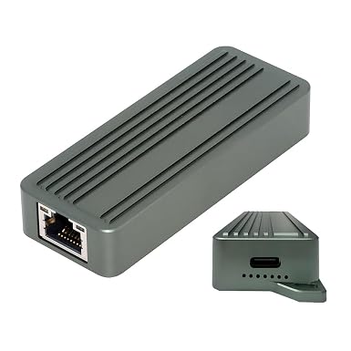 USB-C Type-C USB4 USB3.2 Gen2 to 10Gbps GBE Gigabit 10000Mbps 5Gbps 2.5Gbps Ethernet Network LAN Cable Adapter RTL8159 for Desktop Laptop NAS