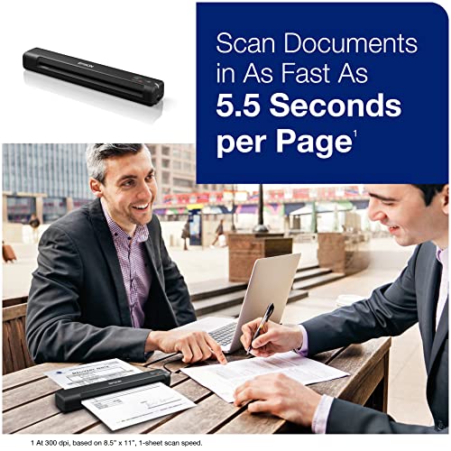 Epson Workforce ES-50 Compact & Lightweight Mobile Document Scanner