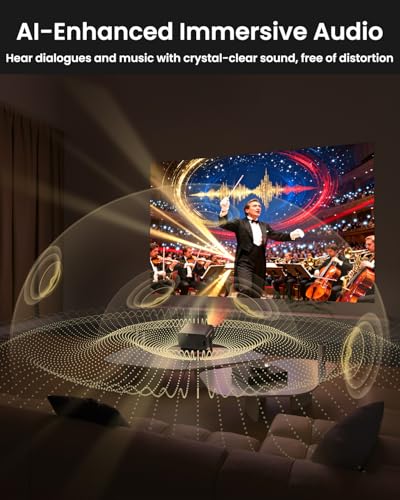 Mini Projector With Wifi And Bluetooth 4K Support Portable Movie Projector
