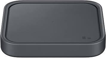 Samsung 15W Wireless Charger Single, Cordless Super Fast Charging Pad for Galaxy Phones and Devices, Compact Design, LED Indicator, USB C Cable Included, 2022, US Version, Grey