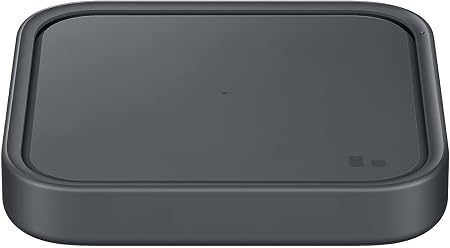 Samsung 15W Wireless Charger Single, Cordless Super Fast Charging Pad for Galaxy Phones and Devices, Compact Design, LED Indicator, USB C Cable Included, 2022, US Version, Grey