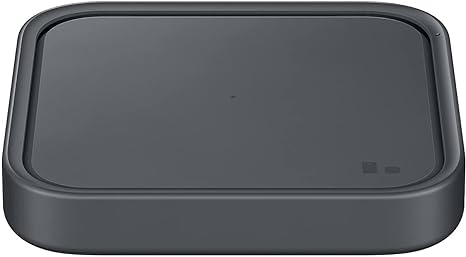 Samsung 15W Wireless Charger Single, Cordless Super Fast Charging Pad for Galaxy Phones and Devices, Compact Design, LED Indicator, USB C Cable Included, 2022, US Version, Grey