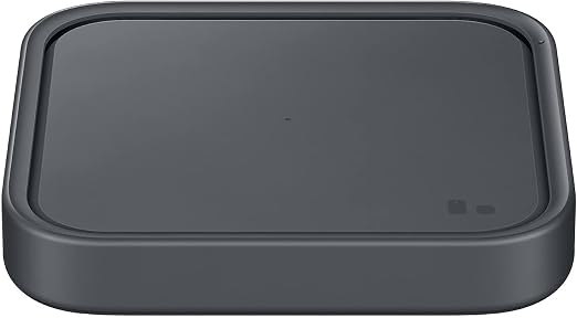 Samsung 15W Wireless Charger Single, Cordless Super Fast Charging Pad for Galaxy Phones and Devices, Compact Design, LED Indicator, USB C Cable Included, 2022, US Version, Grey