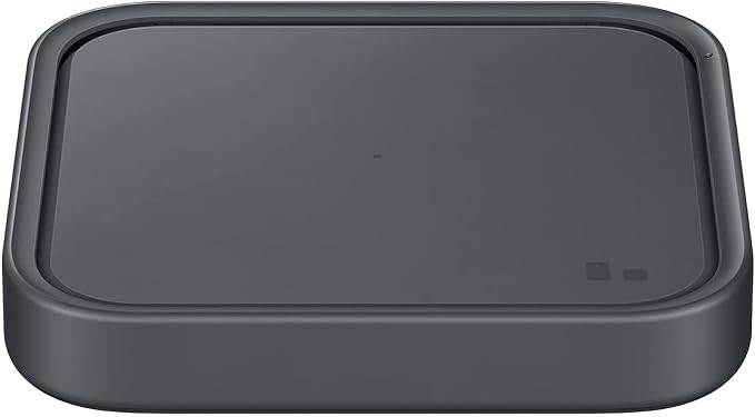 Samsung 15W Wireless Charger Single, Cordless Super Fast Charging Pad for Galaxy Phones and Devices, Compact Design, LED Indicator, USB C Cable Included, 2022, US Version, Grey