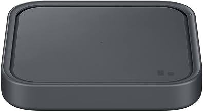 Samsung 15W Wireless Charger Single, Cordless Super Fast Charging Pad for Galaxy Phones and Devices, Compact Design, LED Indicator, USB C Cable Included, 2022, US Version, Grey - Image 1