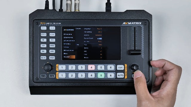 AVMatrix Shark H4 Plus 4 Channel HDMI Video Switcher, 10.1" Screen, 1080p60