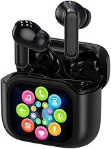 Wireless Touchscreen Earbuds with Smart Touch Screen Case - True Wireless Bluetooth ANC Active Noise Cancelling Earbuds - Blue Tooth Earphones for iPhone Android In Ear Headphones - Image 1