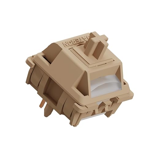 Gateron Chocolate Smoothie Tactile Keyboard Switches, 5 Pin Pre-lubed 70PCS