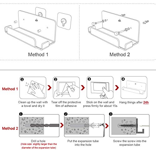 Floating Wall Mount for Nintendo Switch, Black, 7.12"L x 3"W x 2.5"H