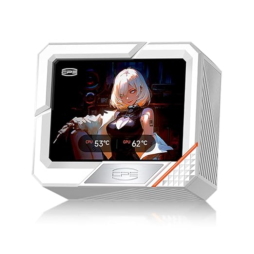 PCCOOLER AIO CPU Cooler, 3.5-inch IPS Display, 360mm ARGB Water Cooling, Durable Dual Ball Bearing Fan, Compatible with AM4/AM5, LGA115X/1200/1700/1851 (CPS GT360 White)