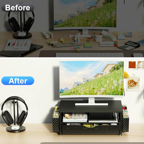 Spacrea Desk Organizer and Accessories, Computer Mon | Computer Access - Image 3