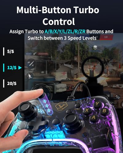 Aolion gaming PC20 Wired Controller for Windows PC, Switch, TV Box and PS3