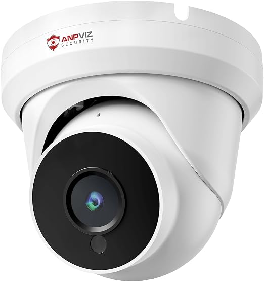 Anpviz 4MP PoE IP Turret Security Wired Camera Audio for Outdoor Indoor - Image 6