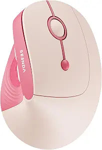 seenda Ergonomic Wireless Mouse, 52° Vertical Bluetooth Mouse, Hot Pink