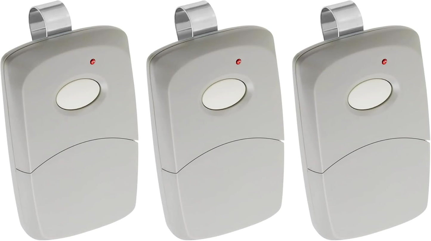 Multicode Gate Opener Remote 3-Pack – 300MHz, 164ft Range, FCC Certified, 3-Year Warranty