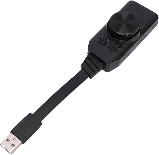 USB Sound Card with 7.1 Surround | Plug & Play for Gaming Headset, Microphone Mute Key, Compatible with Android, Switch