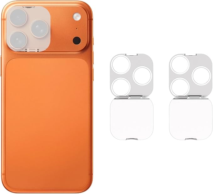 Camera Lens Cover Compatible for iPhone 17 Pro/17 Pro Max,Camera Lens Protector to Protect Privacy and Security,Strong Adhesive -2 Pack-Clear