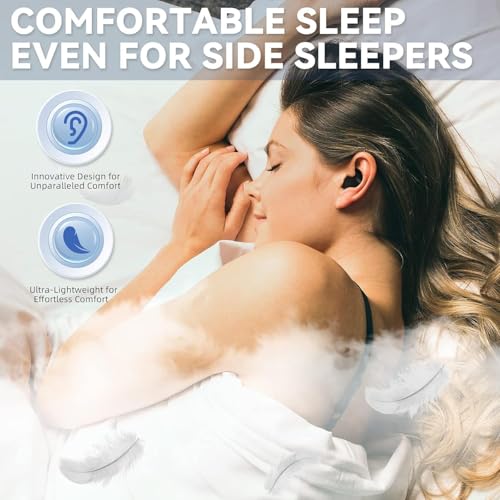 Sleep Earbuds Ultra-Thin Wireless Bluetooth 5.3 Earbuds for Side Sleepers, Noise Blocking Sleep Headphones T16 0729 (Deep Green)