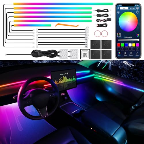 Dreamcolor Acrylic Interior Car LED Strip Light with | Outdoor Lightin - Image 3