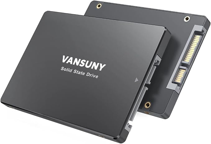 Vansuny 128GB SATA III SSD Internal Solid State Drive 2.5” Internal Drive Advanced 3D NAND Flash up to 450MB/s SSD Hard Drive for PC Laptop