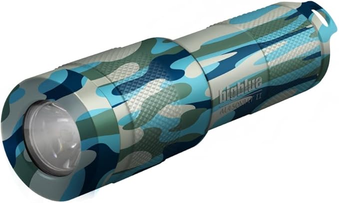 Bigblue AL 450 Lumen Narrow Beam Mini Dive Light w/Batteries and Tail Switch