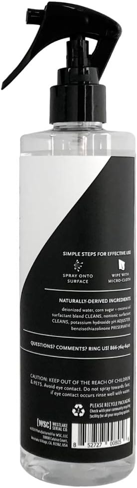 | Whiteboard & Chalkboard Cleaner Spray & Micro-Fiber Cloth Kit, Natural & Non-Toxic, Fragrance Free/Unscented, Includes Micro-Fiber Cleaning Cloth, Restores Boards, 12 Ounce
