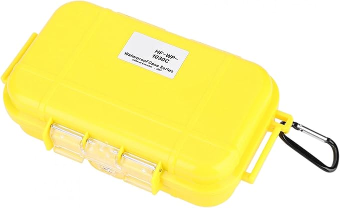 Small Waterproof Storage Case, Dry Box Protective Case Shockproof Survival Storage Container 6.29 * 3.54 * 1.57in Floating Hard Shell Wet Dry Box Airtight for Fishing Outdoor Gear