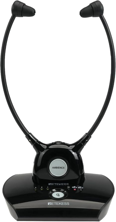 Retekess TA008 TV Headphones Wireless for Seniors,Wireless Headset System