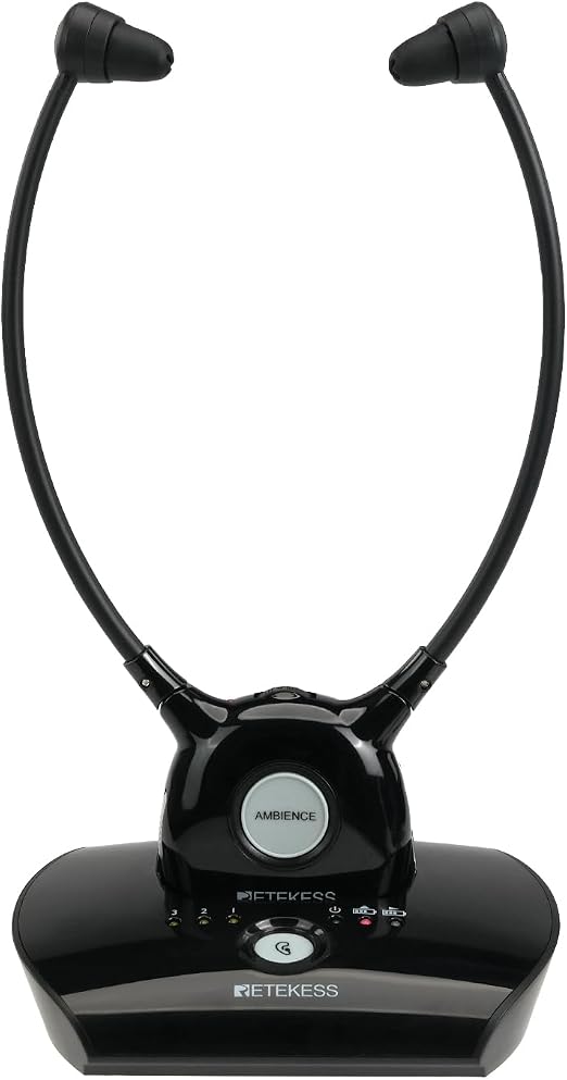 Retekess TA008 TV Headphones Wireless for Seniors,Wireless Headset System