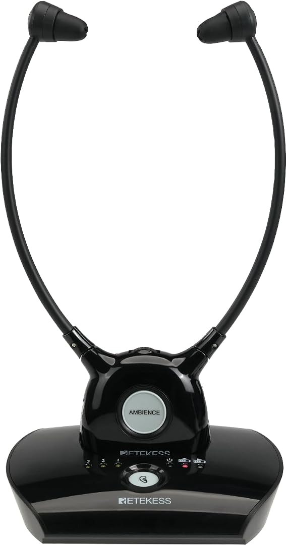 Retekess TA008 TV Headphones Wireless for Seniors,Wireless Headset System