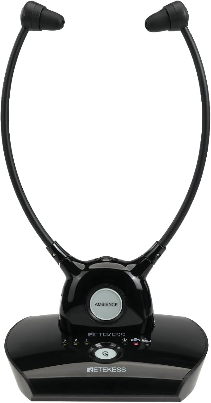 Retekess TA008 TV Headphones Wireless for Seniors,Wireless Headset System