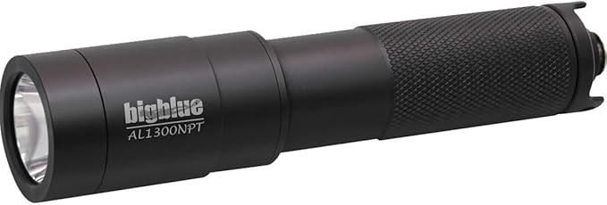 Bigblue AL 1300 Lumen Narrow Beam Dive Light with Tail Switch