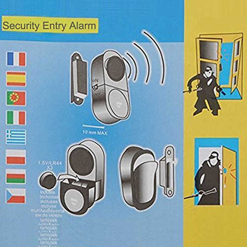 Wireless Entry Home Door Window Burglar Alarm-Safety Security Alarm System Magnetic Sensor (Pack of 5) 1