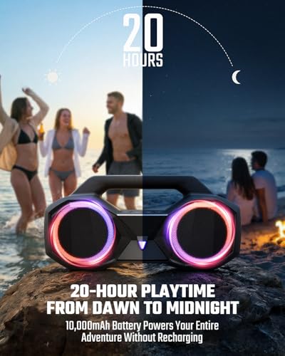 OZJ Outdoor Bluetooth Speaker: 80W Peak Powerful Lou - Image 4