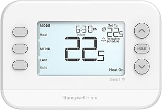 FocusPRO S200 Smart WiFi Thermostat TH2110WF4008/U, 1 Heat/1 Cool, 24V Hardwired, App Control, Alexa/Google/HomeKit Compatible, Energy Star, 5-Year Warranty