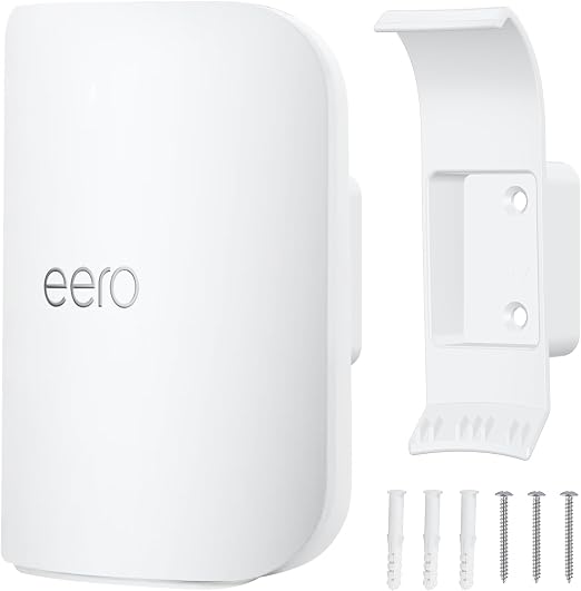 Wall Mount Bracket for eero Pro 7, Router Bracket Holder, No Messy Wires, Space Saving, Easy Installation, Wall Stand Bracket Only Compatible with eero Pro 7（1 Pack）