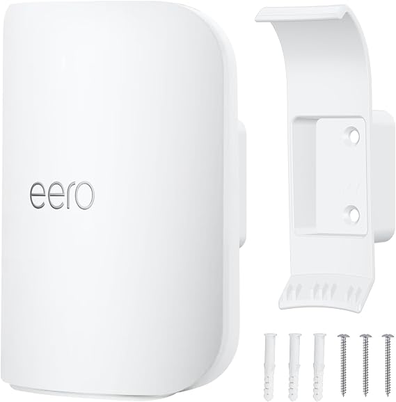 Wall Mount Bracket for eero Pro 7, Router Bracket Holder, No Messy Wires, Space Saving, Easy Installation, Wall Stand Bracket Only Compatible with eero Pro 7（1 Pack）