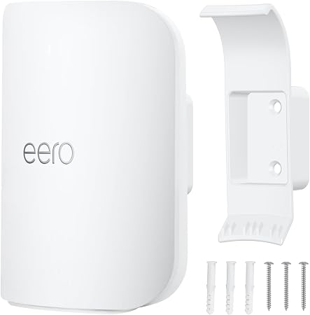 Wall Mount Bracket for eero Pro 7, Router Bracket Holder, No Messy Wires, Space Saving, Easy Installation, Wall Stand Bracket Only Compatible with eero Pro 7（1 Pack）