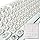 128 Pcs Adhesive Cat Eye Keyboard Keys Riser for Long Nails Typing & Gaming