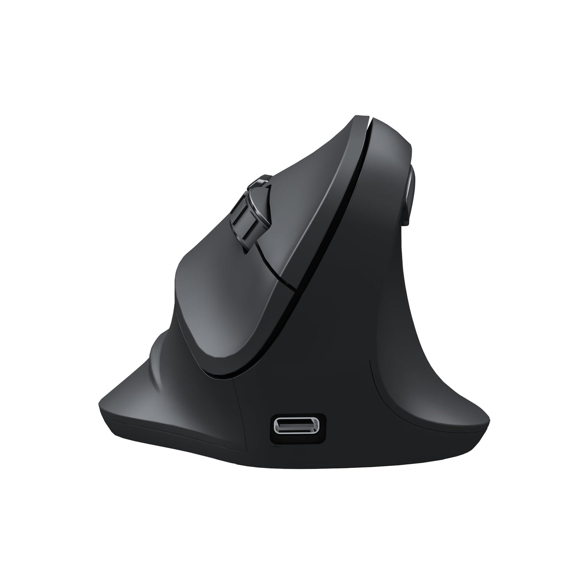 MOKURU Wireless Ergonomic Mouse, Supporting Bluetooth/2.4G Connection, Featuring 4 Buttons, Adjustable DPI Settings of 1000/1600/2400, Compatible with Windows/macOS, Laptops, Desktop Computers (Black) - Image 1