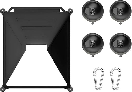 Starlink Mini Mount Suction Cup Car Mount with Protective Silicone Cover & Carabiner, 2-in-1 Sunroof & Window Holder, Water & Sun Resistant, Ideal for Cars, RVs, Boats & Road Trips